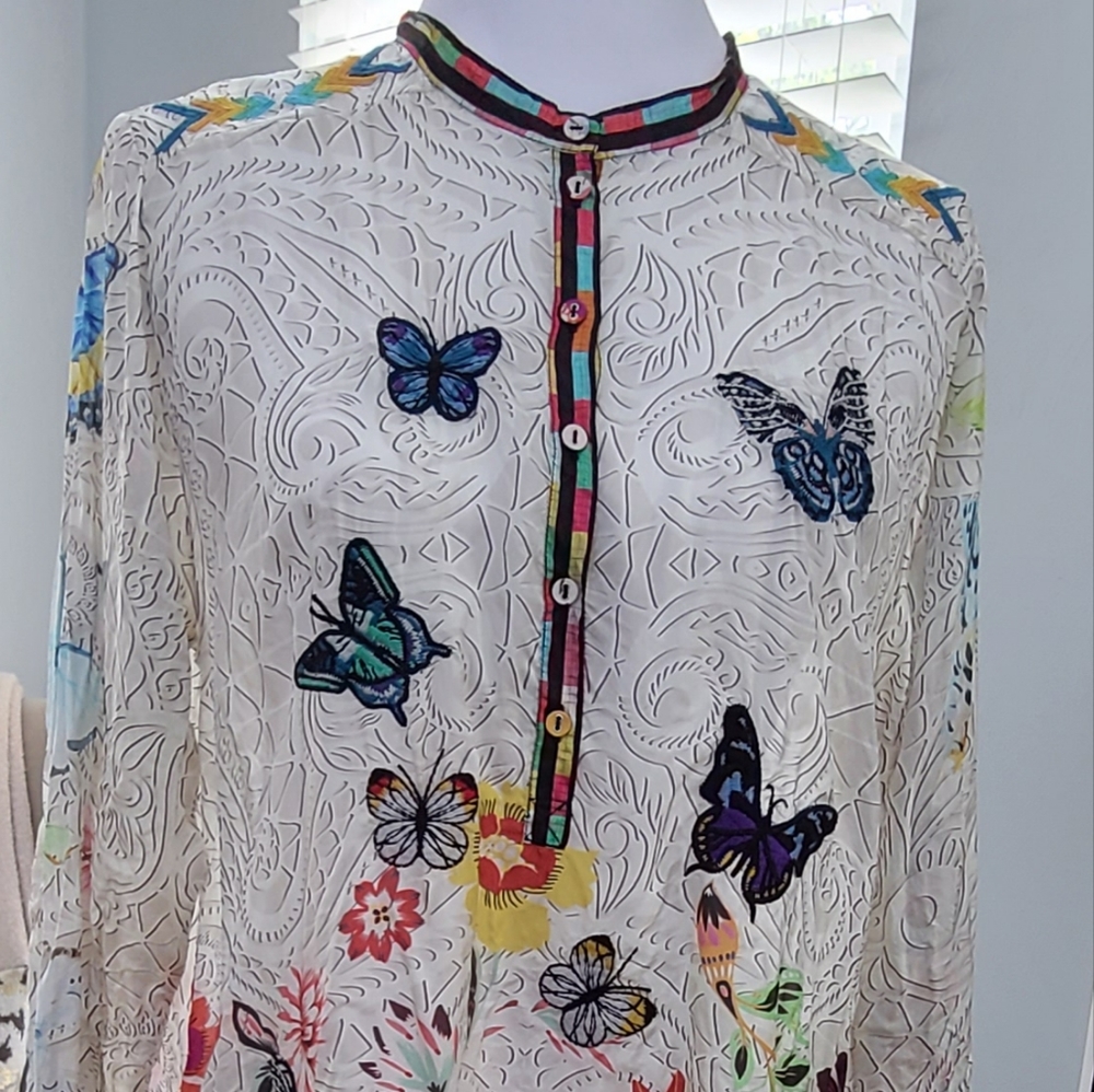 Johnny Was Kendra Silk Tunic